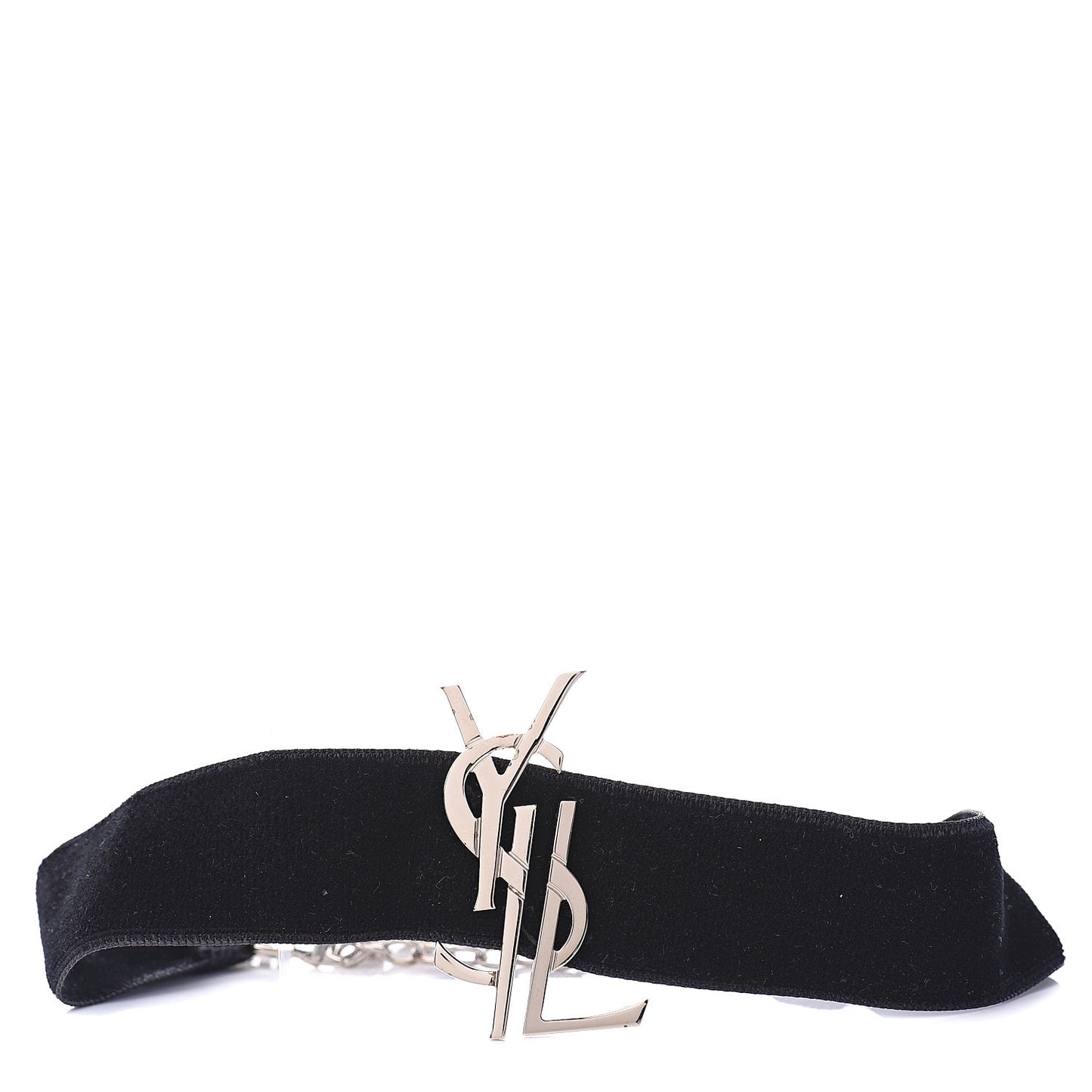 Velvet Monogram Choker Black
