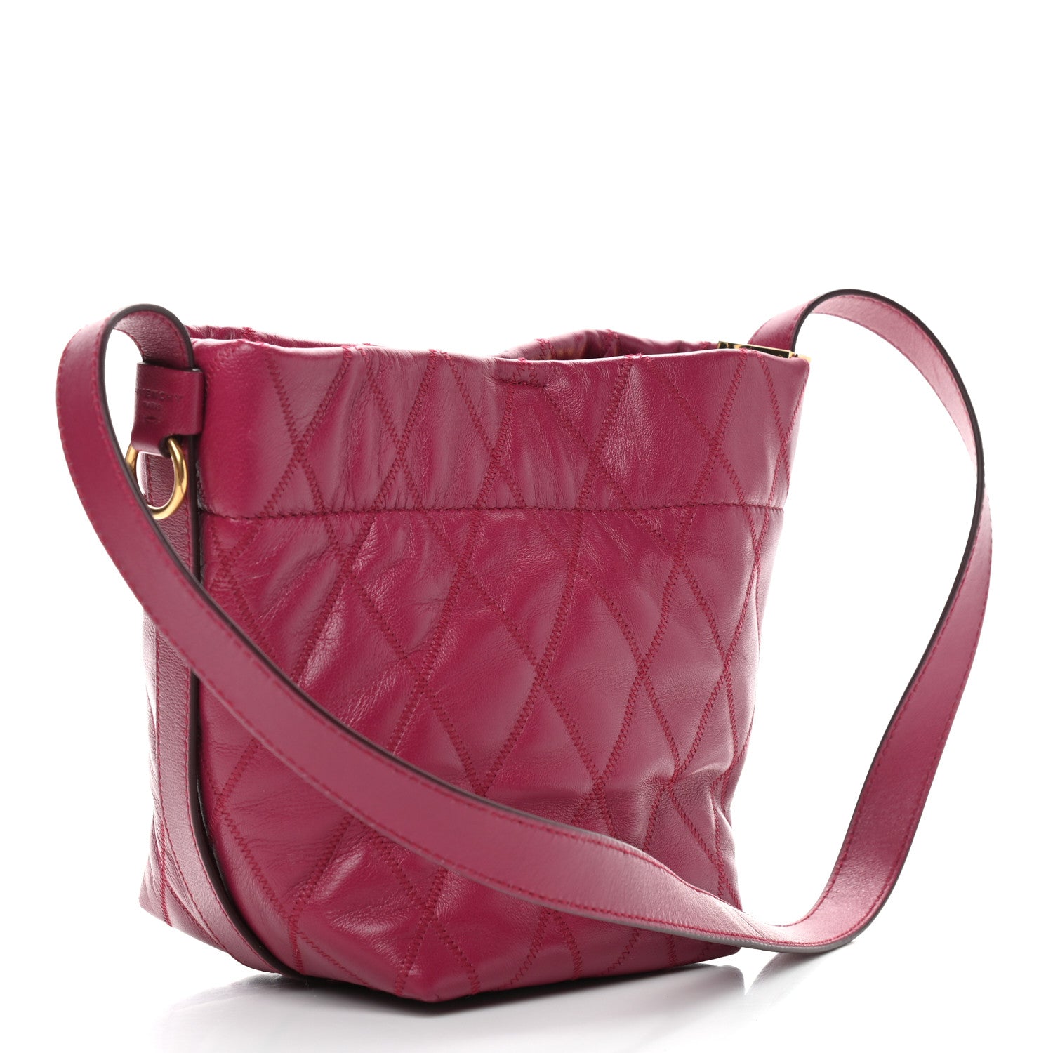 Givenchy Lambskin Quilted Mini GV Bucket Bag Orchid Purple 3 of 8