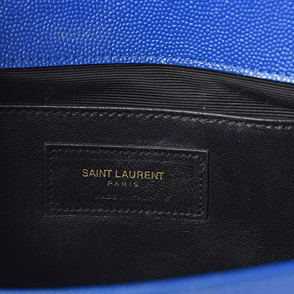 Saint Laurent Grain De Poudre Classic Monogram Cassandre Clutch Blue Majorelle 6 of 6