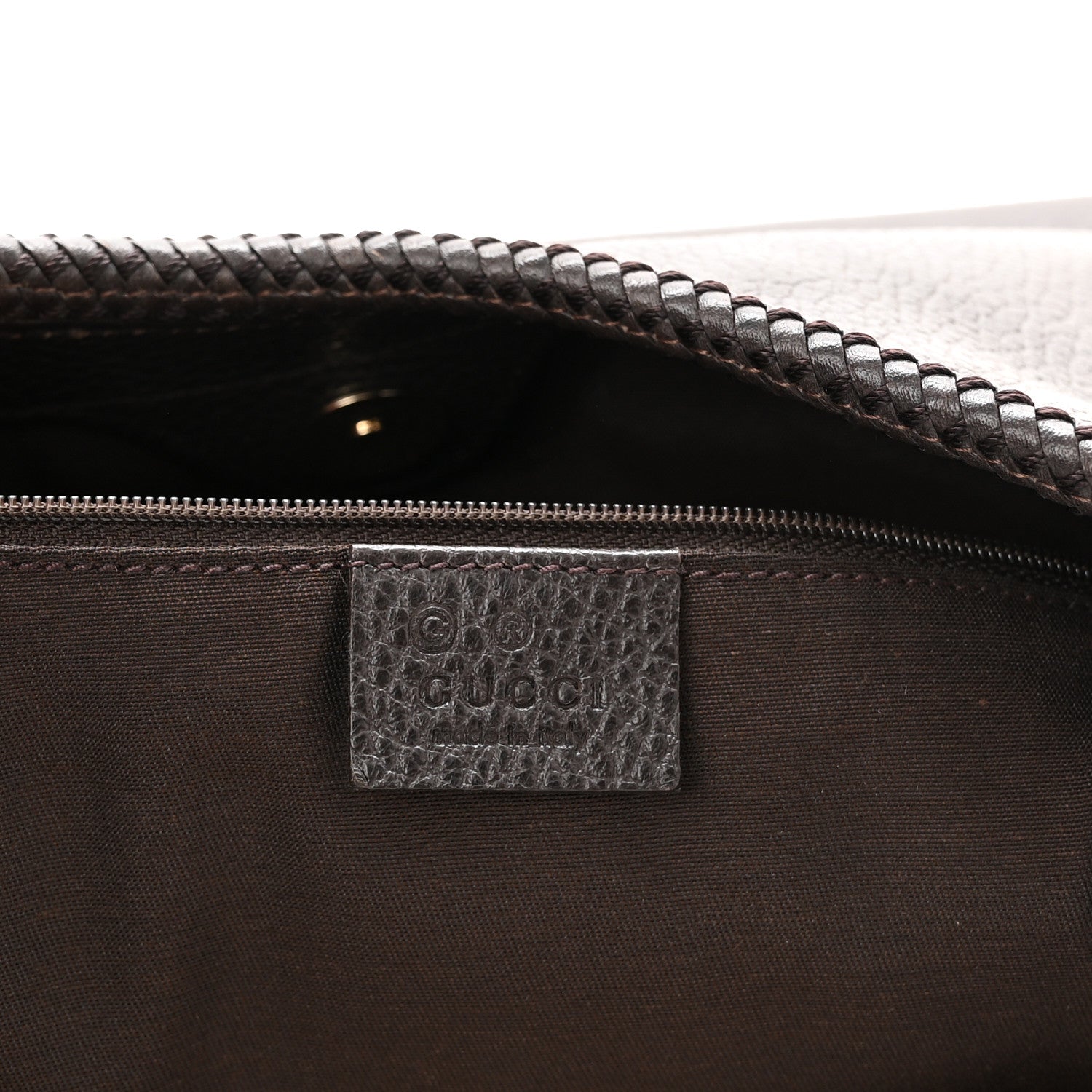 Gucci Pebbled Calfskin Medium Marrakech Hobo Dark Brown 6 of 10
