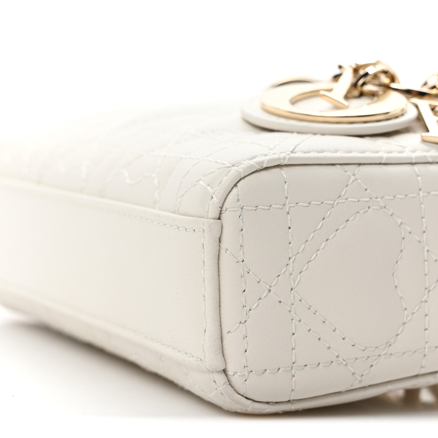 Christian Dior Lambskin Cannage Dioramour Micro Lady D-Joy Latte 10 of 10
