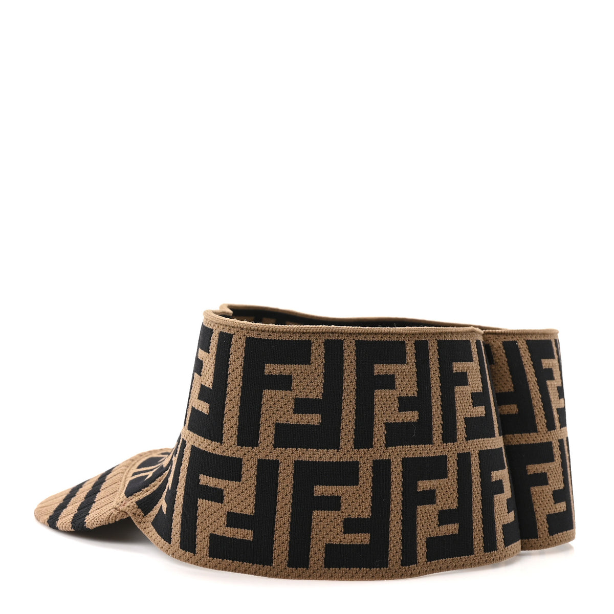 Fendi Nylon FF Stretch Visor Tobacco 4 of 8