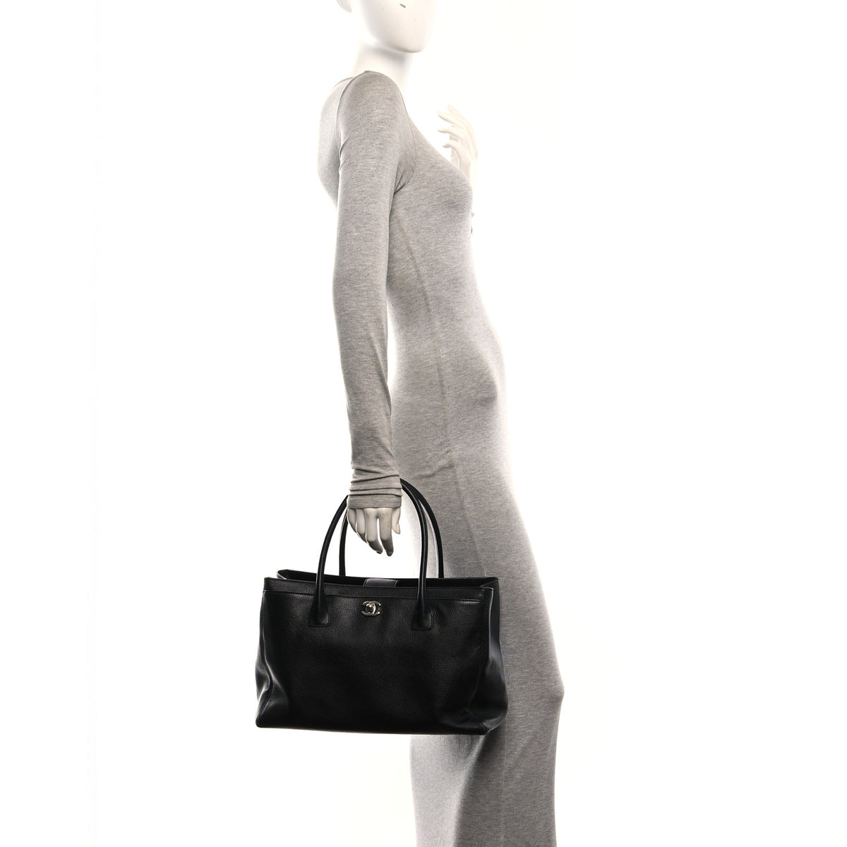 Chanel Caviar Cerf Executive Shopper Tote Black 2 of 11