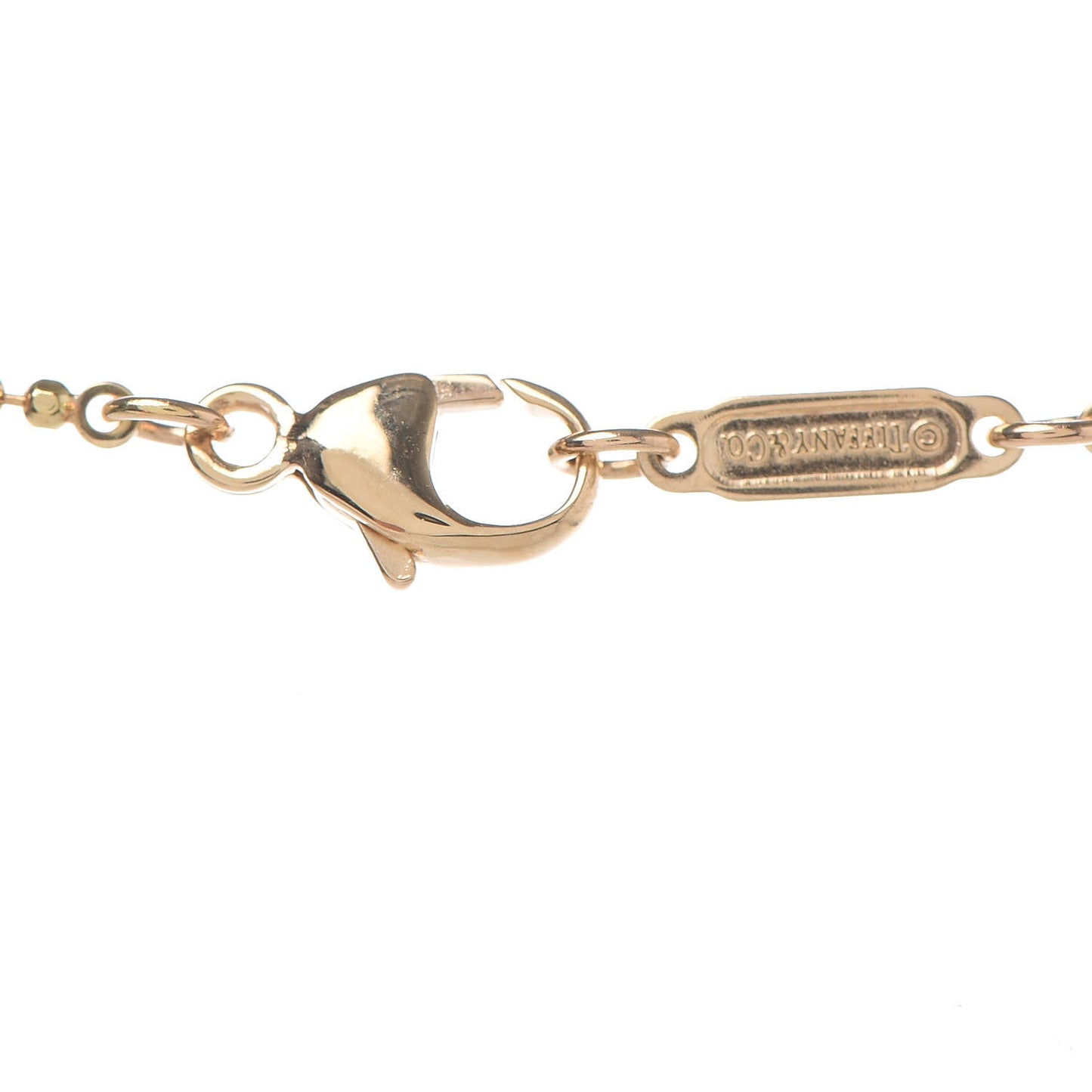 18K Yellow Gold Fringe Drop Pendant Necklace