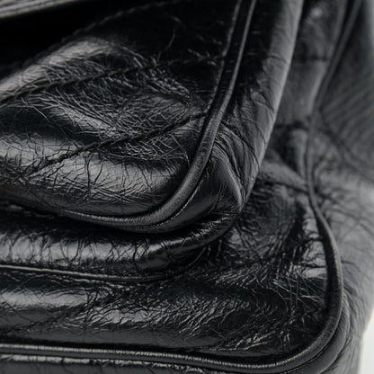 Saint Laurent Crinkled Calfskin Matelasse Monogram Large Niki Chain Satchel Black 11 of 12