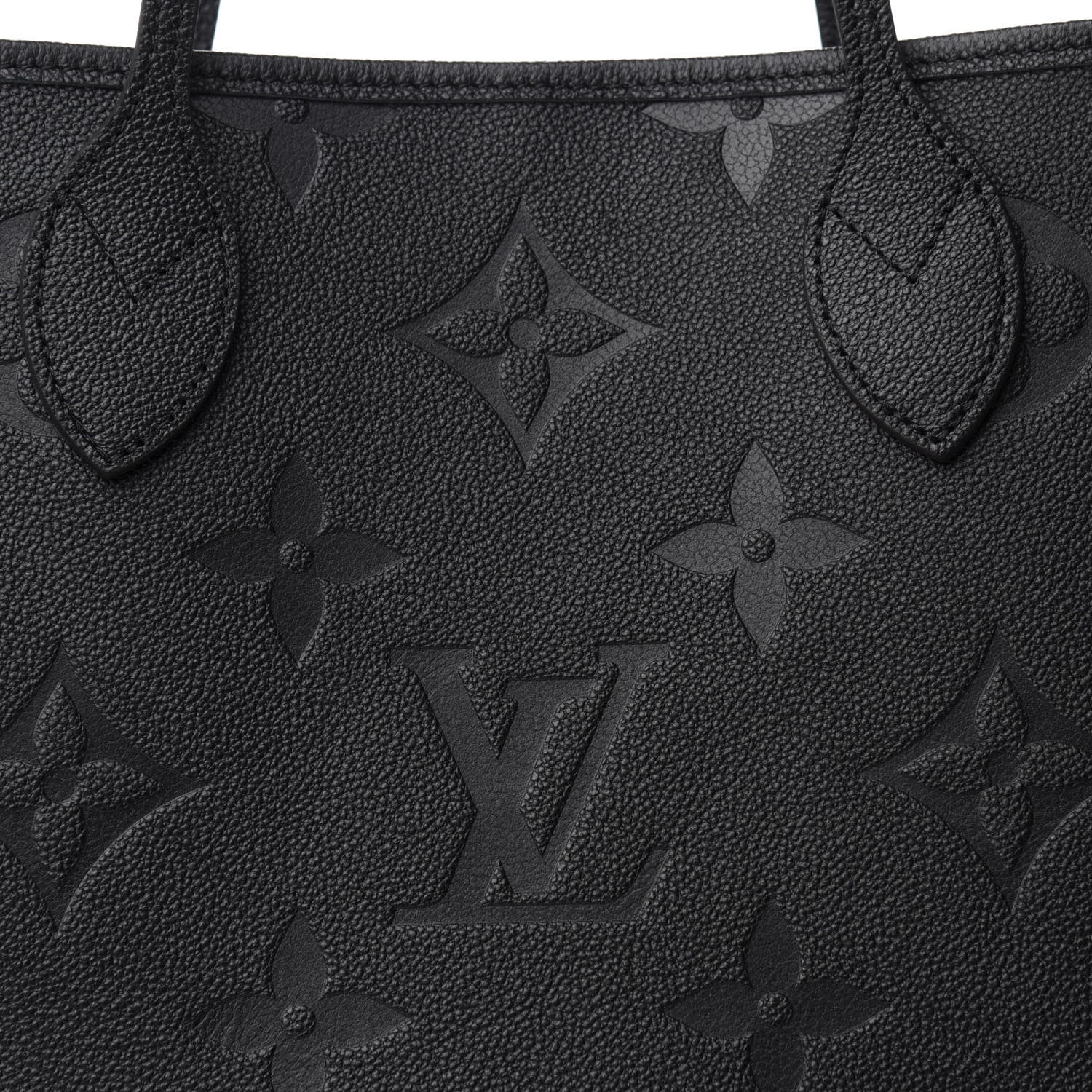 Louis Vuitton Empreinte Monogram Giant Neverfull MM Black 9 of 10