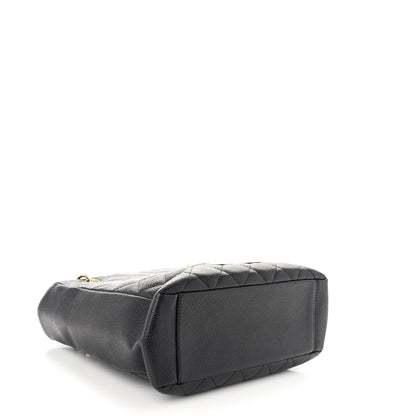 Chanel Caviar Quilted Petit Shopping Tote PST Black 4 of 9