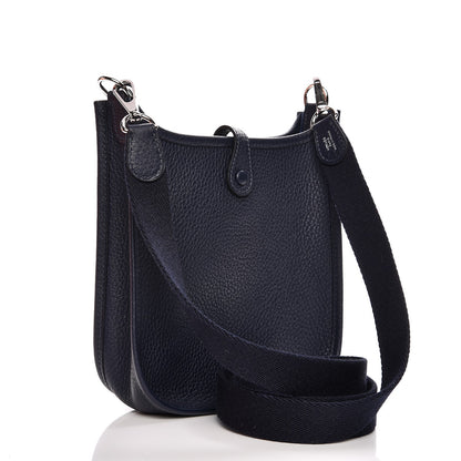 Hermes Taurillon Clemence Amazone Evelyne TPM Bleu Nuit Bleu Indigo 3 of 9