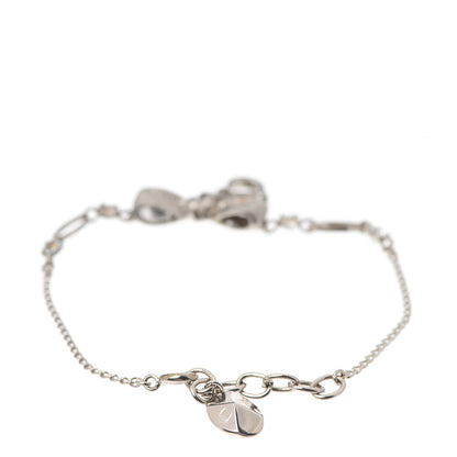 Christian Dior Crystal Bow CD Bracelet Silver 3 of 4