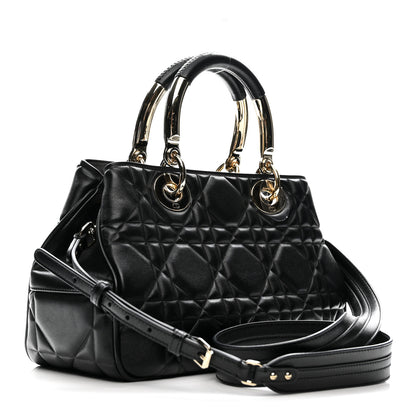 Christian Dior Lambskin Cannage The Lady 95.22 Black 3 of 10