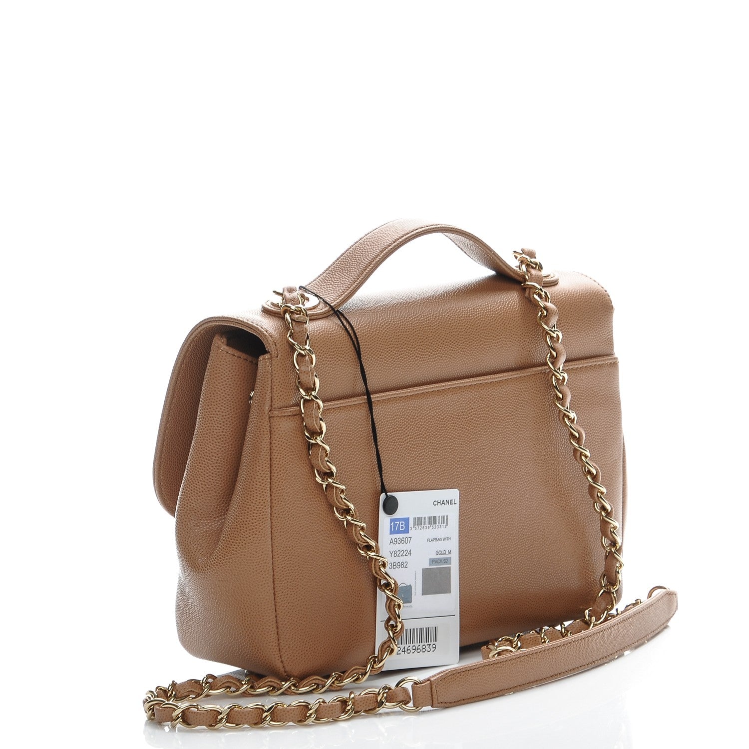 Chanel Caviar Quilted Small Business Affinity Flap Camel 3 of 8