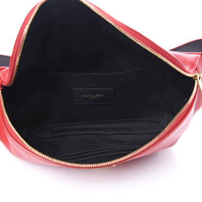 Saint Laurent Grain De Poudre Monogram Belt Bag Rouge Eros 4 of 9