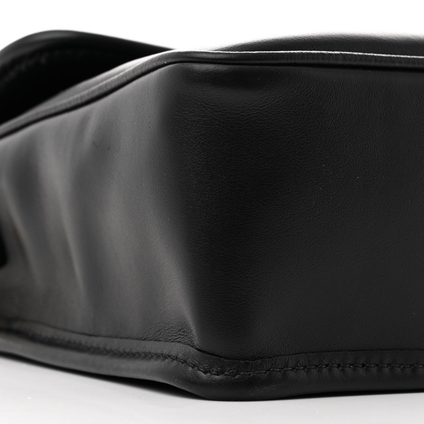 Fine Calf Penny Shoulder Bag Black