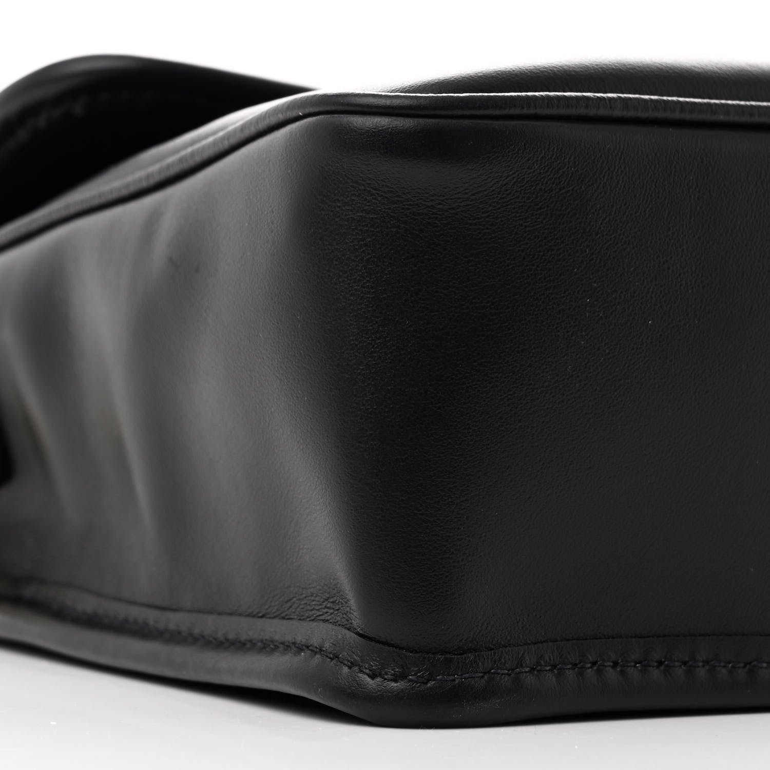 Miu Miu Fine Calf Penny Shoulder Bag Black 8 of 10