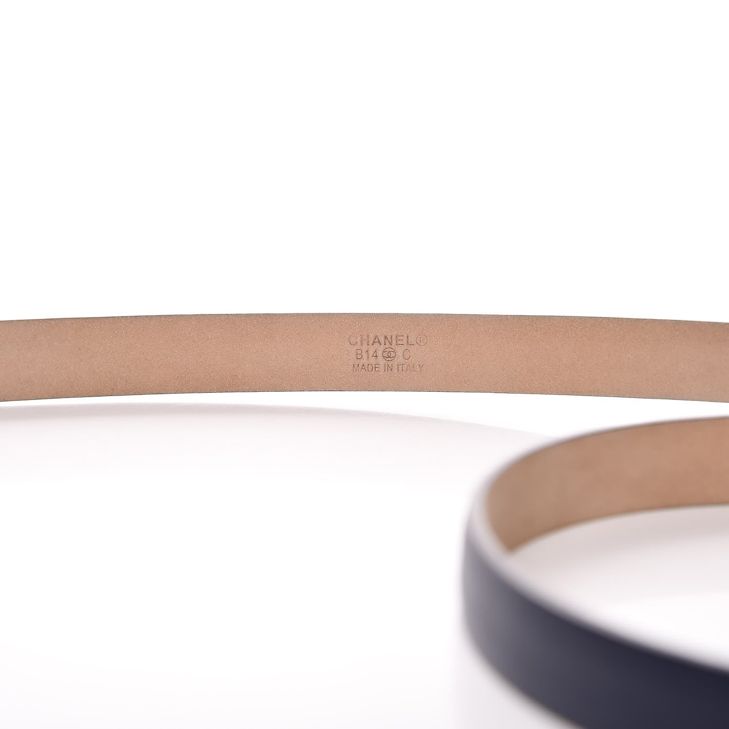 Chanel Baguette Crystal Lambskin CC Belt 90 36 Blue 5 of 9