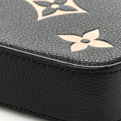 Louis Vuitton Empreinte Monogram Giant Felicie Pochette Black Beige 13 of 14