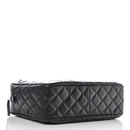 Chanel Lambskin Quilted Large Camera Case Black 4 of 9