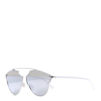 Christian Dior Studded So Real Sunglasses Silver White 1 of 9