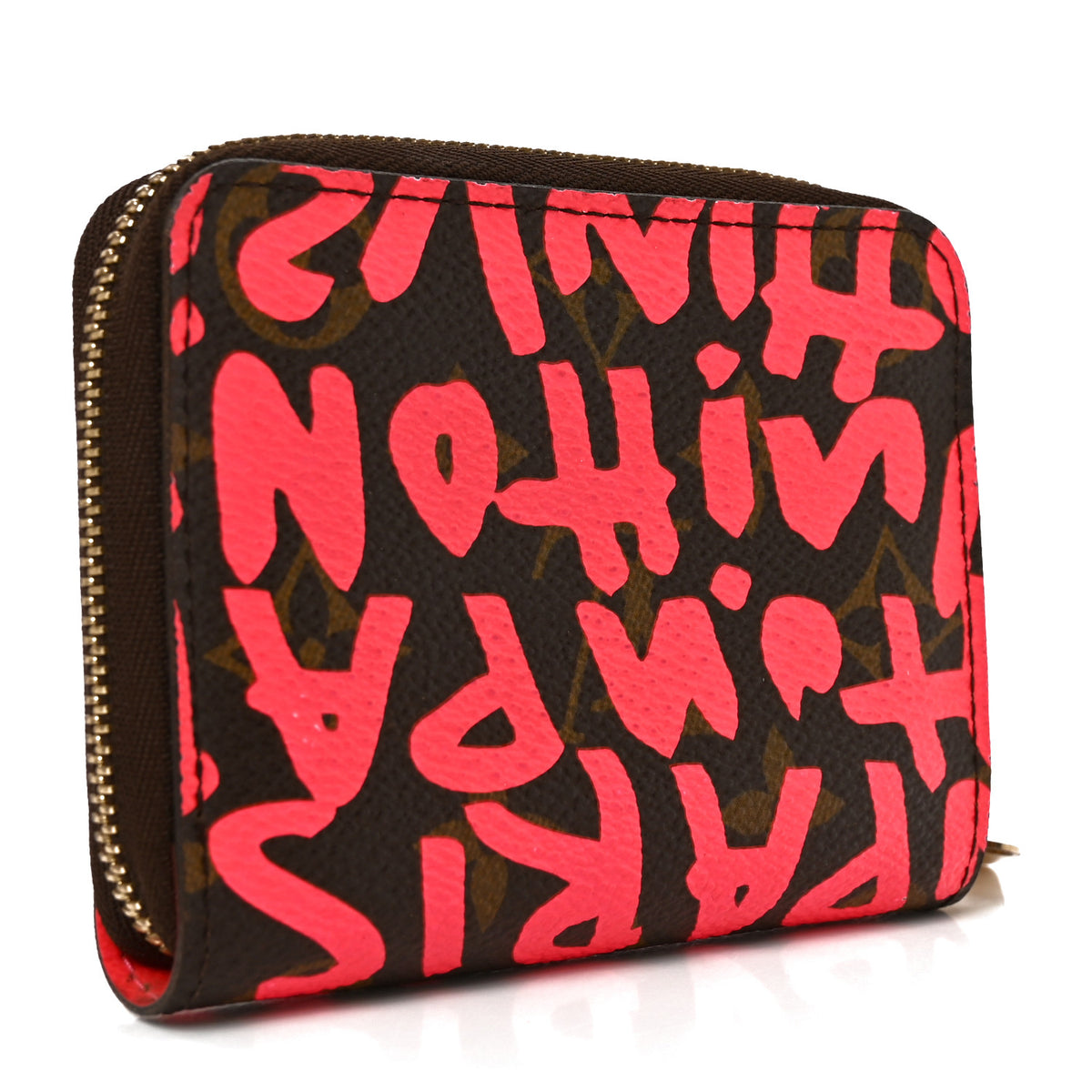 Monogram Graffiti Zippy Coin Purse Fuchsia