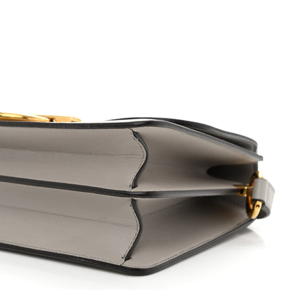 Salvatore Ferragamo Calfskin Joanne Crossbody Pale Grey 10 of 11