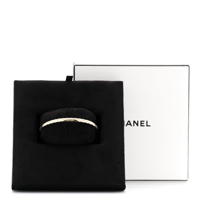 Chanel 18K Yellow Gold Mini Coco Crush Bangle Bracelet M 5 of 5