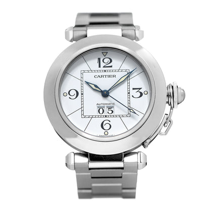 Cartier Stainless Steel 35mm Pasha C Big Date Automatic Watch 1 of 7