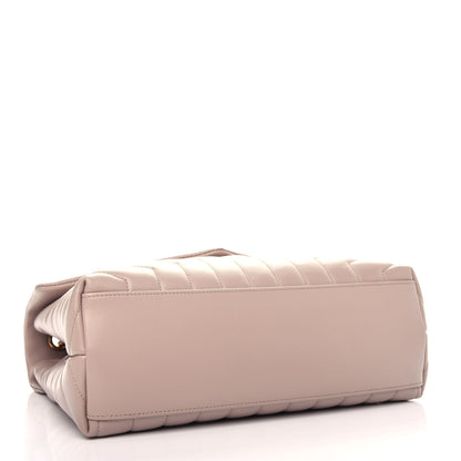 Saint Laurent Calfskin Y Quilted Monogram Medium Loulou Chain Satchel Light Natural 4 of 11