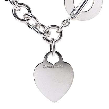 Tiffany Sterling Silver Heart Tag Toggle Necklace 6 of 6