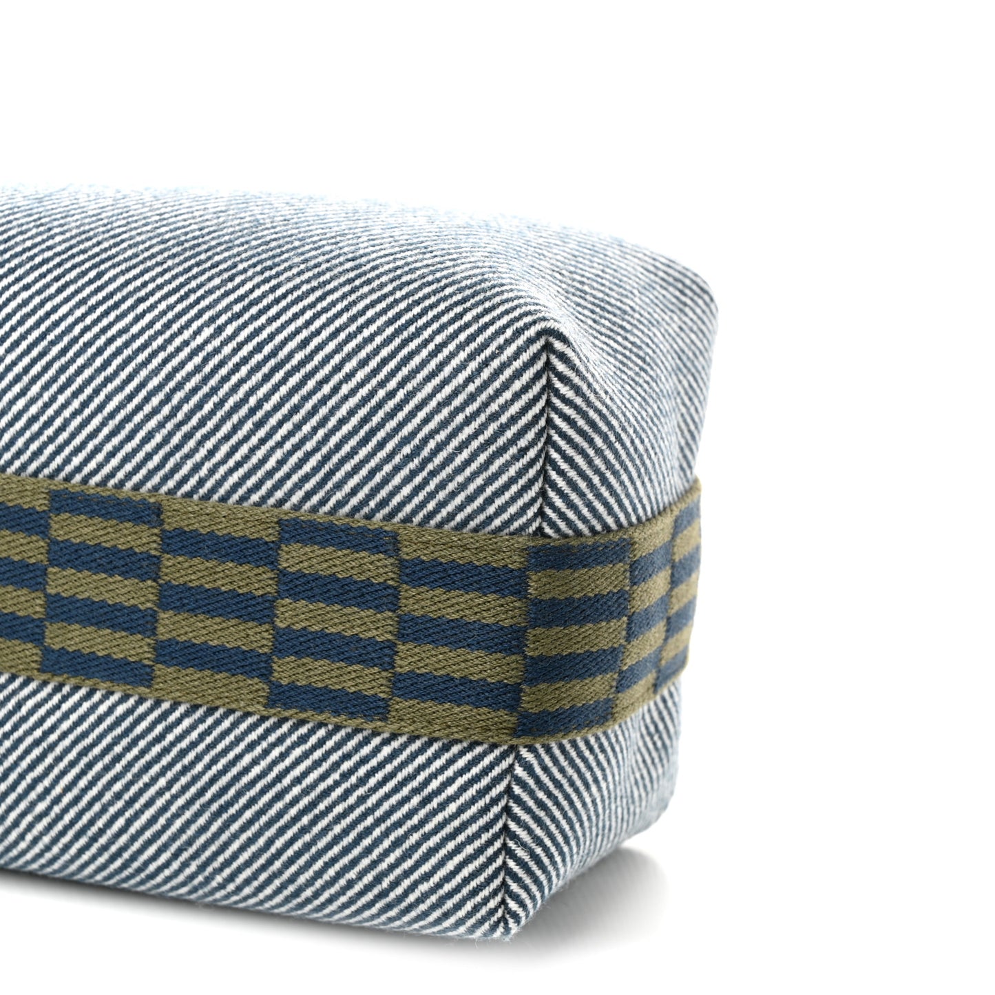 Wool Small Bride-A-Brac H Natte Pouch Bleu Abysse