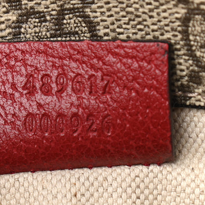 Gucci GG Supreme Web Totem Three Piece Monogram Shoulder Bag Red 7 of 11
