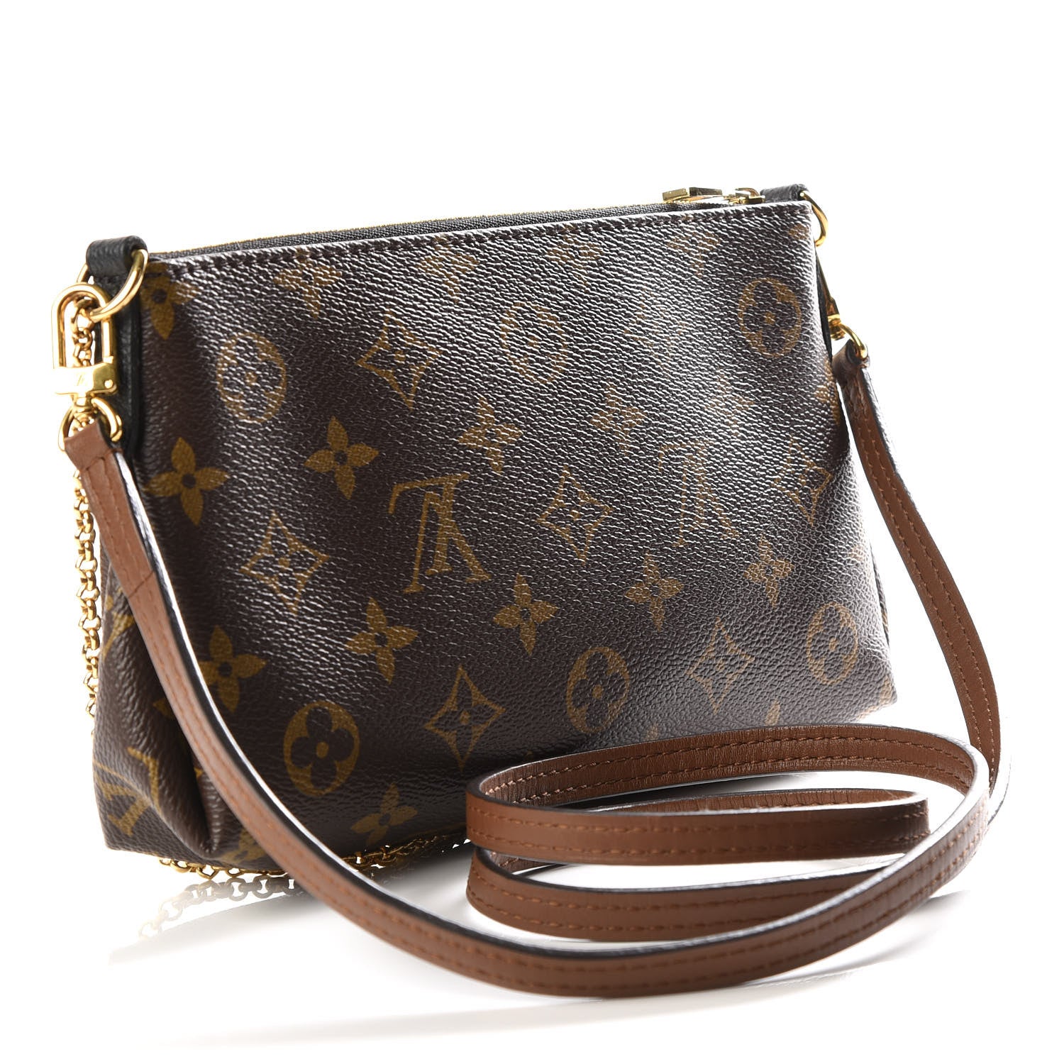 Louis Vuitton Monogram Pallas Clutch Black 2 of 10