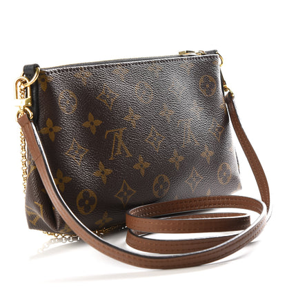 Louis Vuitton Monogram Pallas Clutch Black 2 of 10