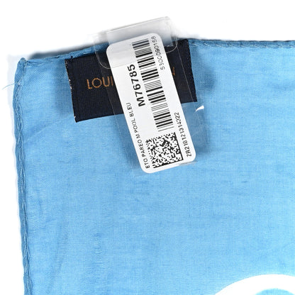 Louis Vuitton Cotton Gradient Monogram By The Pool Pareo Stole Blue 3 of 4