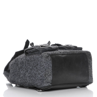 Proenza Schouler Melange Felted Wool PS1 Backpack Charcoal Black 4 of 9