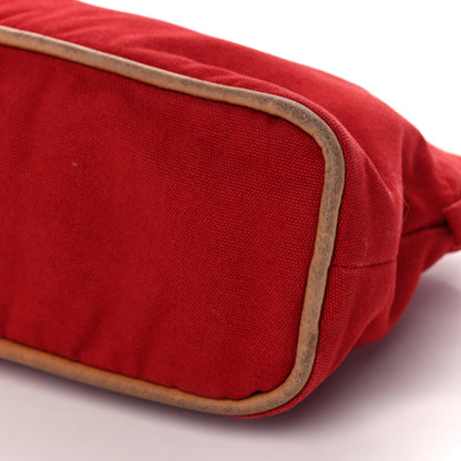 Hermes Cotton Bolide Travel Cosmetic Pouch Rouge 9 of 12