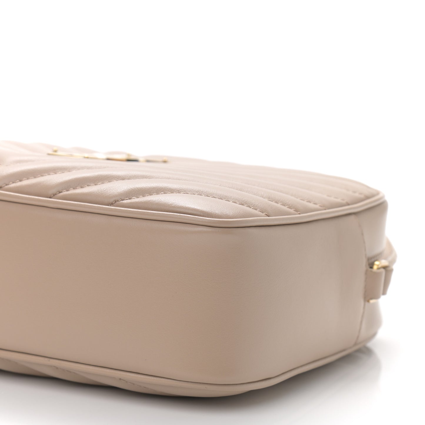Calfskin Matelasse Monogram Lou Camera Bag Dark Beige
