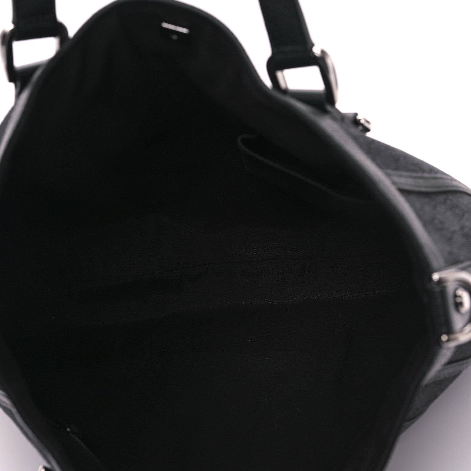 Gucci Monogram Medium Abbey Convertible Tote Black 5 of 10