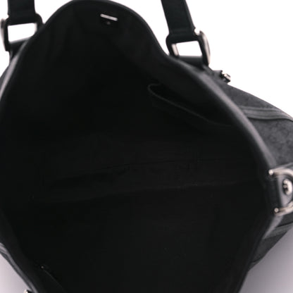 Gucci Monogram Medium Abbey Convertible Tote Black 5 of 10