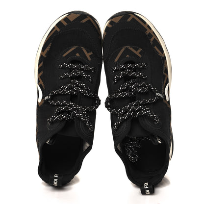 Fendi Technical Mesh Lycra FFreedom Patchwork Sneakers 36.5 Black Tobacco 2 of 8