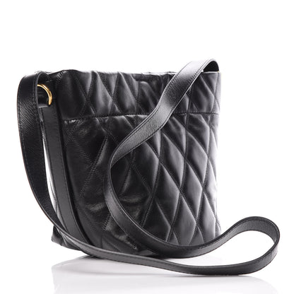 Givenchy Lambskin Quilted Mini GV Bucket Bag Black 3 of 9