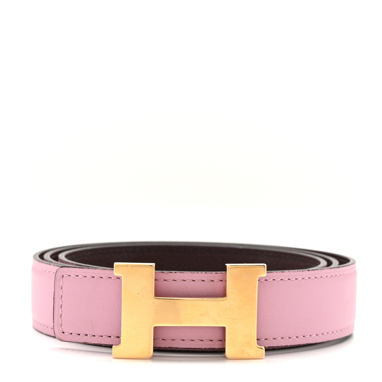 Hermes Swift Epsom 24mm Constance H Belt 85 34 Mauve Sylvestre Rouge Sellier 1 of 7