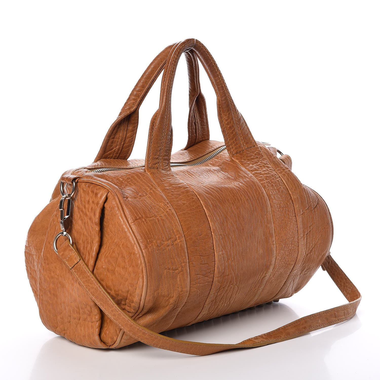 Alexander Wang Pebbled Lambskin Rocco Duffel Mustard 3 of 19