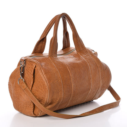 Alexander Wang Pebbled Lambskin Rocco Duffel Mustard 3 of 19