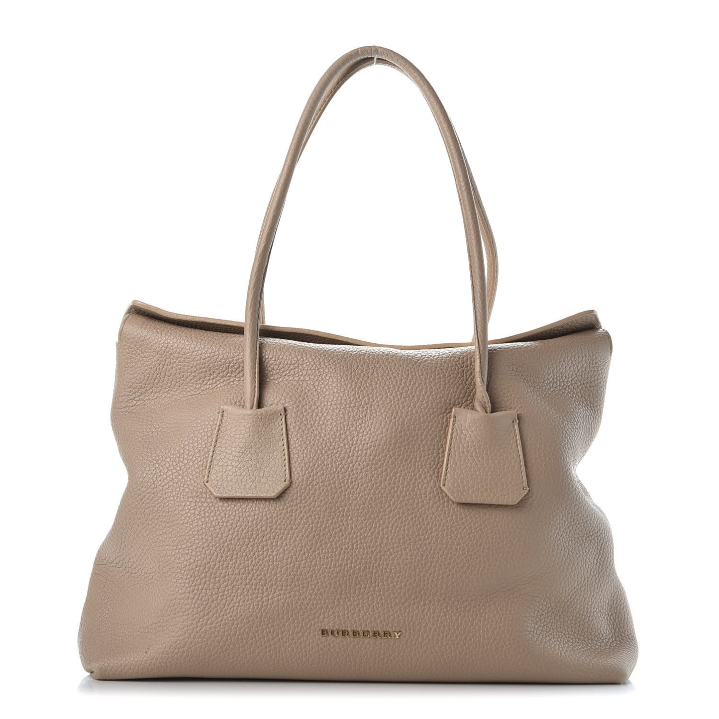 London Grainy Calfskin Medium Baynard Tote Light Nude