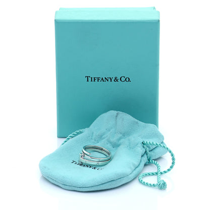 Tiffany Sterling Silver T Square Wrap Ring 57 8 5 of 5