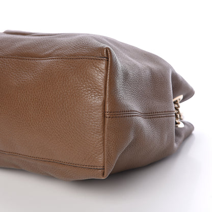Gucci Pebbled Calfskin Medium Soho Chain Shoulder Bag Maple Brown 12 of 12