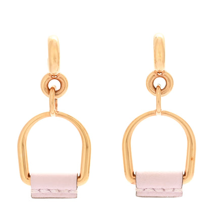 Hermes Swift Small Heritage Equestre Etrier Earrings Mauve Pale 1 of 5