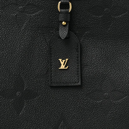 Louis Vuitton Empreinte Monogram Giant CarryAll MM Black 9 of 12