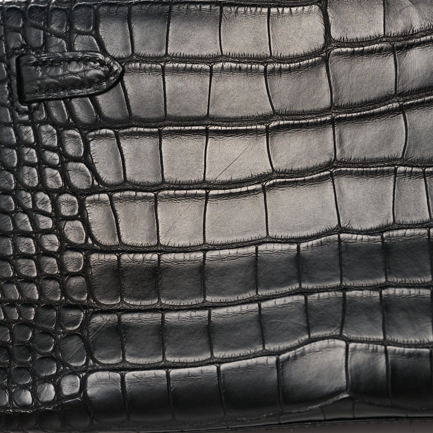 Hermes Matte Alligator Kelly Pochette Black 11 of 12