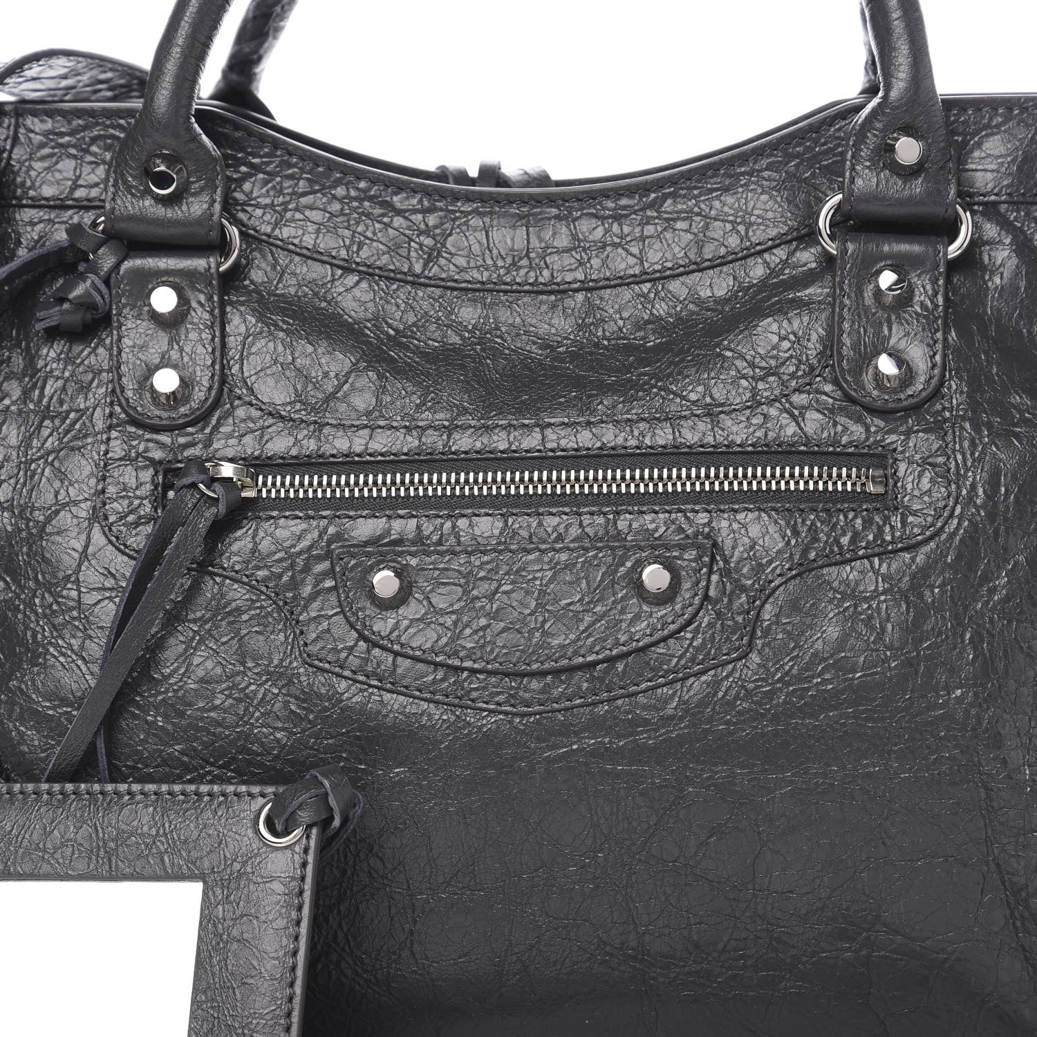 Balenciaga Agneau Classic Silver Hardware City Gris Fossile 9 of 9